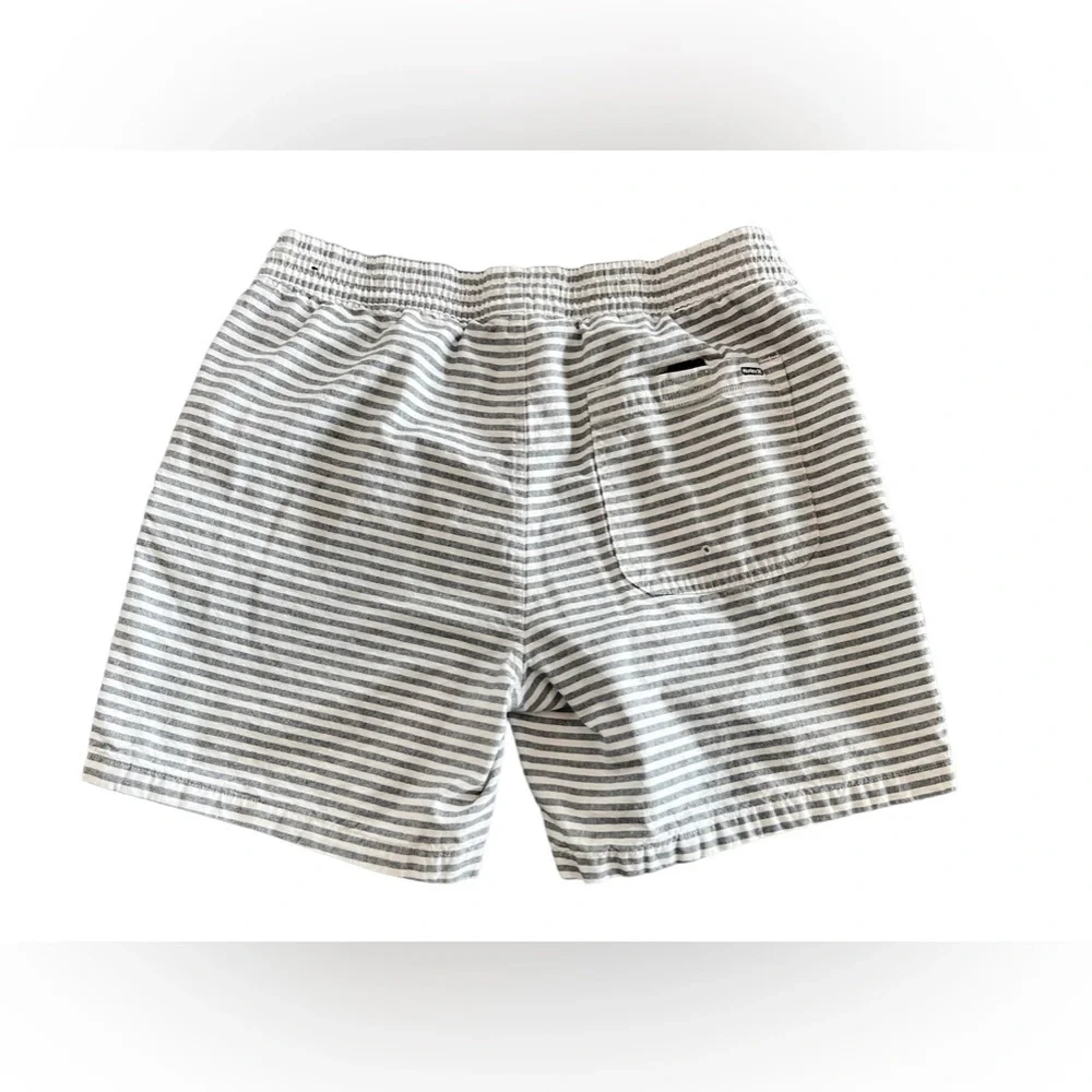 Hurley Striped Swim Trunks - Size Medium - Picture 2 of 4